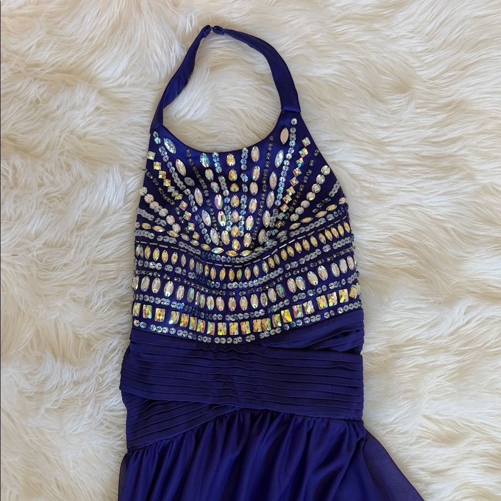 Sequin Purple Dress with Brand Label